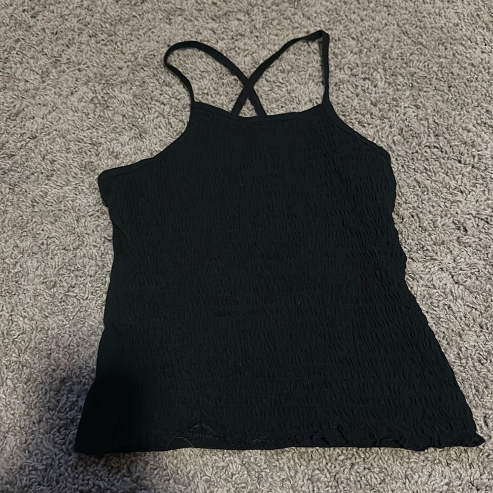 Black Criss cross tank top